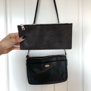 Coach black shoulder bag and hand bag